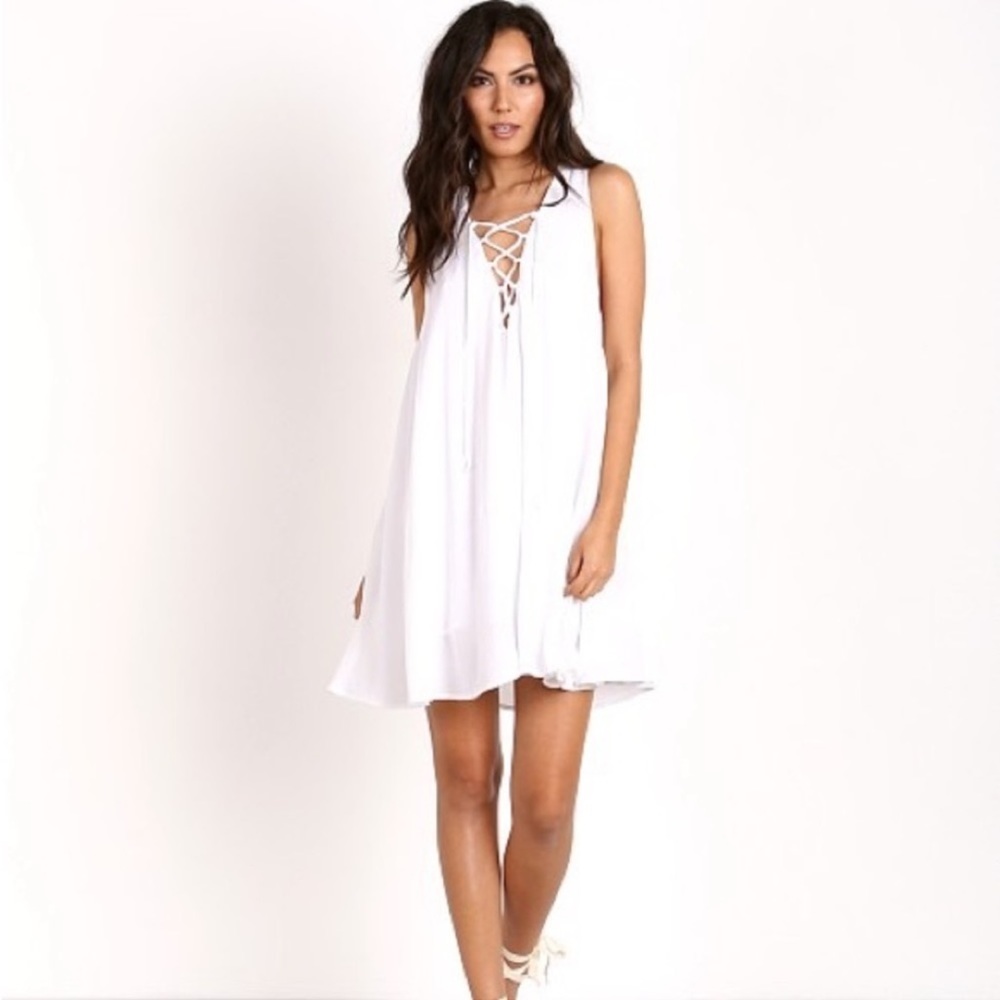 Show Me Your MuMu Gray Ranch Mirage Tunic Dress - Picture 3 of 11